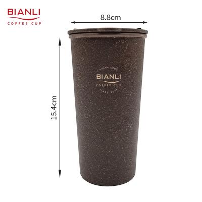 China Creative Unique ODM Sustainable Reusable Eco Friendly Outdoor OEM Coffee Grounds Travel Nordic Style Coffee Mug for sale