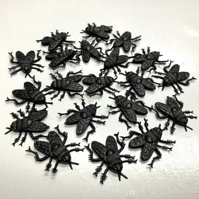 China Alert People Halloween Creature PVC Black Fly 24pcs Set for sale