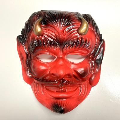 China Japan Devil Face Halloween PVC Japan Devil Mask for sale