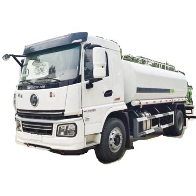 China Hotels Shacman water bowser truck 4x2 14cbm 14m3 14000 liters pump truck water shacman for sale