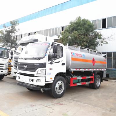 China Foton AUMARK 4*2 8CBM Capacity Fuel Tank Truck 8000L Transport Oil Truck Export To Saudi Arabia/Brazil/Venezuela/Libya 5995x2050x2480 for sale