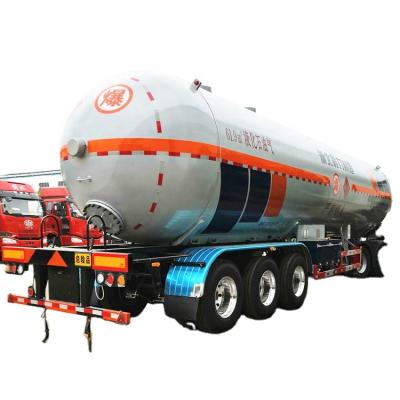 China Truck trailer 40cbm 50cbm 60cbm lpg propane gas transport storage tank semi trailer price for sale for sale