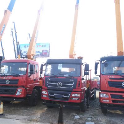 China TRUCK XUANDE CRANE 12ton Pickup Truck Lift Crane 6 Wheel Crane 6x4 2 Axle Pickup Truck Crane with Cable Winch for sale