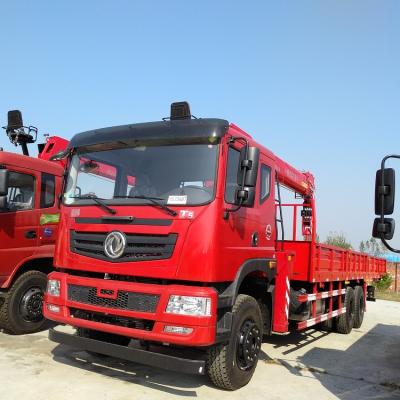 China TRUCK CRANE Dongfeng HCS300A-4 truck with optional crane 10 ton 6x4 12ton dump truck with high quality crane Japan used truck crane for sale