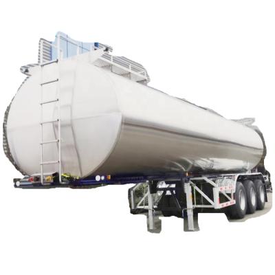 China Factory direct supply 30cbm 35cbm 40cbm 45cbm stainless steel milk tank trailer truck trailer for sale for sale