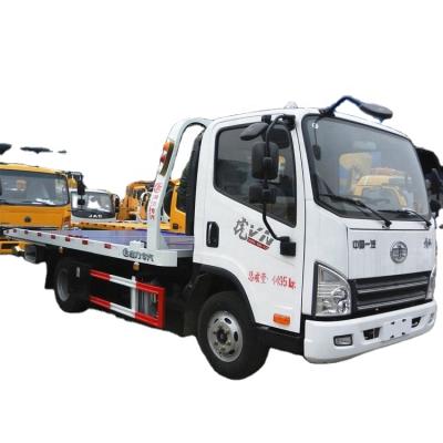 China Good price FAW 6 wheel 3 ton 3 ton faw flatb tow truck ISO CCC Certificate for sale