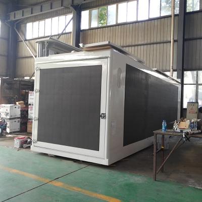 China Outdoor export to American standard 7.6m length led moving stage truck box full color LED screen led advertising panel for moving truck for sale