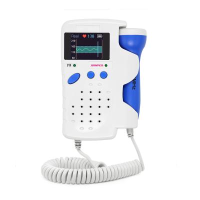 China Plastic Hot Sale 3.0Mhz TFT Screen Baby Heartbeat Monitor Chargeable Pocket Fetal Doppler for sale