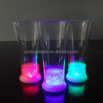 China Cold Plastic PS Christmas LED Big Size Ice Flashing Glass For Party for sale