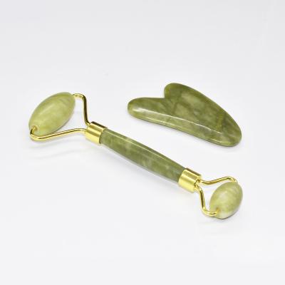 China Colorful Designs Wholesale Beauty Jade Roller Massage Tool Real Jade Stone Facial Roller Natural for sale