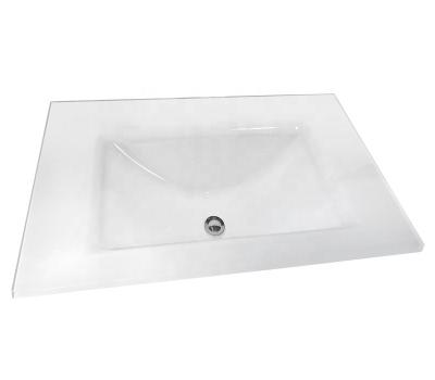 China Modern Modern Bathroom Tempered Glass Vanity Vanity HL-2001 for sale