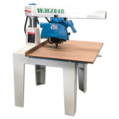 China Hot Sale MJ640 VERTICAL Hand Saw Wood Radial Arm Saw For Cutting Wood High Quality Resaw Machine for sale