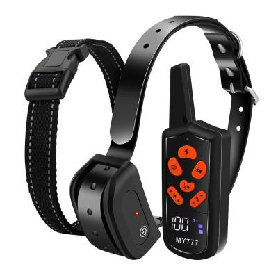 China Dod Training Collar Dog Sustainable Shock Collar With Remote Rechargeable Waterproof Shock Collar for sale