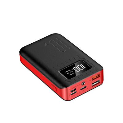 China With LED Flashlight Polymer Digital Display Square 10000 MAh Power Bank Mobile Power for sale