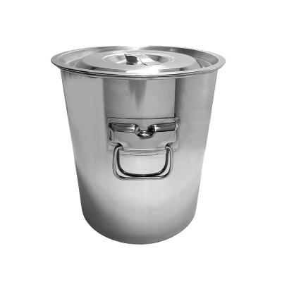 China Sustainable electric cooking pot food bucket Thickened Soup Barrel  Stainless Steel Kitchen Soup Pot stainless steel ice bucket for sale