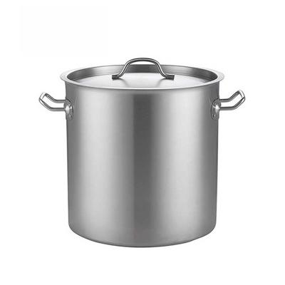 China Stocked Style Bonaisi Kitchen Accessories SS201 3-layer Capsuled Bottom Soup Stock Pot Cooking Barrel 17L for sale