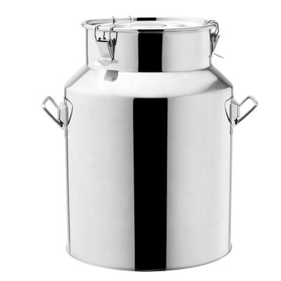 China Sustainable Factory Sale Wholesale Stainless steel milk barrel with handle Sealed bucket milk tea barrel for sale