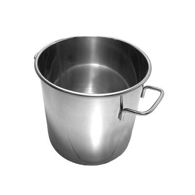 China Sustainable Hot Selling High Quality Kitchenware Stainless Steel Large Commercial Stock Soup Barrel Cooking Pot for sale