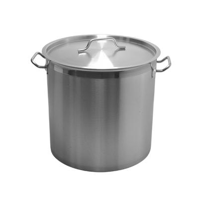 China Sustainable Large Capacity Customized 50/100 Liter Stainless Steel 201/304 hot water soup barrel cooking pot for sale