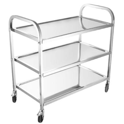 China Microwavable Design Handle Brake  kitchen serving Best Selling Heavy  Trolley Cargo Cart  OEM Customized Tools Wheels for sale