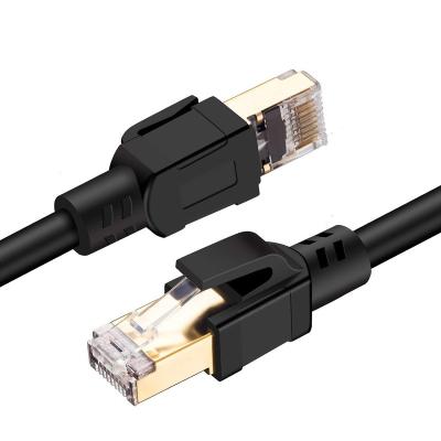 China Telecommunication Shield Plug Network Cable Cat8 Cat7 Cat6 Lan Cable Patch Cord Ethernet 1m 2m 3m 5m 10m Rj45 for sale