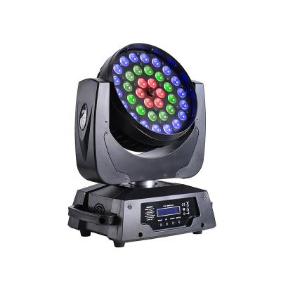 China 36*18W RgbwaUv 6in1 Club Wash Zoom Led Head DJ Head Wash Light Moving Moving Head Wash Lights for sale