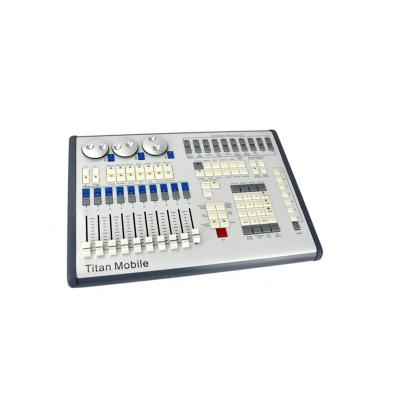 China Control Lights Console Stage Light Controller Titan Mobile DMX High Quality Controller For Stage Lights With Flight Case for sale