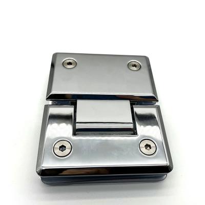 China Modern Stainless Steel Round Edge 180 Degree Glass Door Hinge for sale