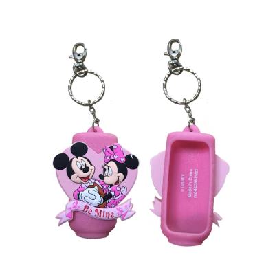 China Customize (2D or 3D) Custom FAMA Audit Factory Promotional Gift Cartoon 3d Silicone Hand Sanitizer Holder for sale