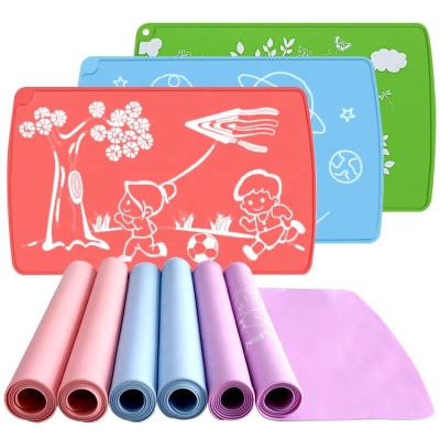 China Viable Hot Sale Silicone Baby Table Mini Placemat Cartoon Heat Resistant IP Animal Place Pad For Child for sale