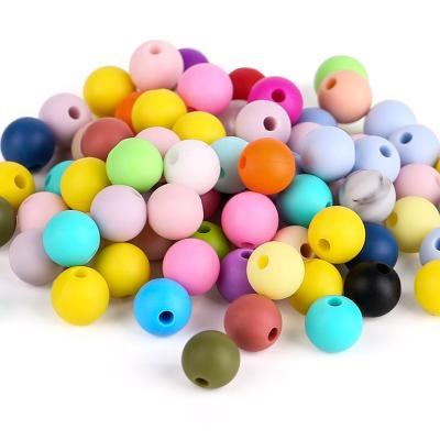 China Toy Wholesales BPA Free Soft Personalized Food Grade Silicone Baby Teether Beads Infant Bracelet Teether for sale