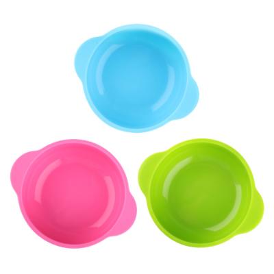 China Newest Modern Kids Silicone Eating Bowls Baby Food Suction Feeding Bowl for sale