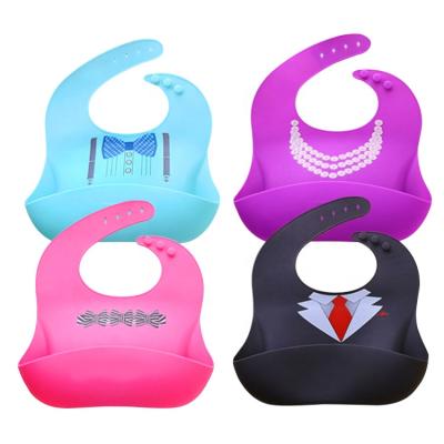 China Modern Design BPA Free Customized Baby Bib Set Baby Bib Set Silicone Pocket Extra Customized Bib for sale