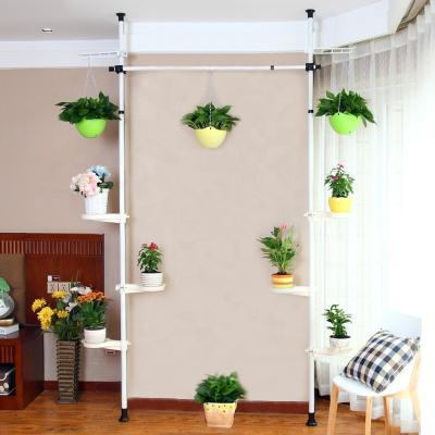 China Behind The Doors/On Walls Adjustable Flower Plant Rack Flower Display Rack Metal Balcony Flower Rack for sale