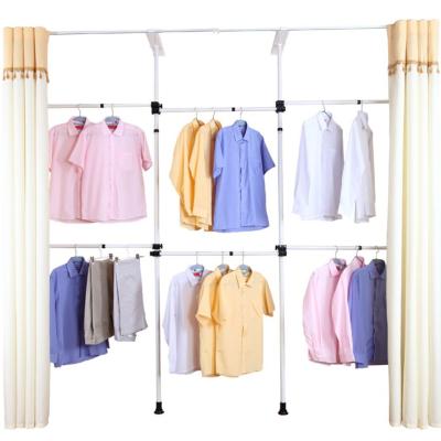 China Modern Heavy Duty Clothes Rack Open Wardrobe Rack Clothing Rack With Shelves for sale