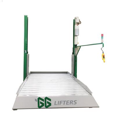 China Safety Single Release Floor Plate Two Post Hydraulic Car Lift for sale