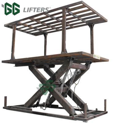 China GG Lifters 2 POST UNDERGROUND PARKING SYSTEM 5000kg for sale