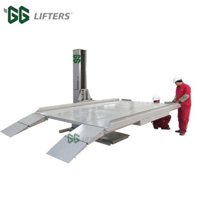 China GG LIFTS Single Hydraulic Cylinder One Post Car Parking Lift With 2000 CE for sale