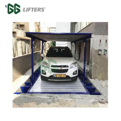 China Pit Garage Parking Four Post Pit Car Parking System 5000x1850x1550mm for sale