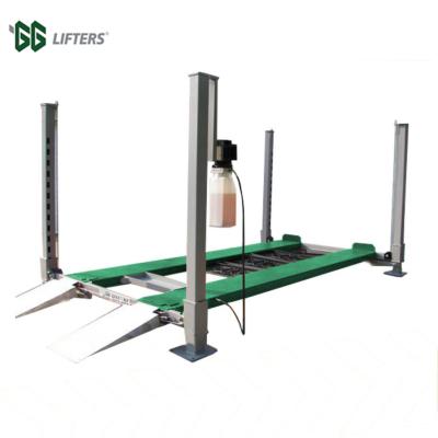 China Four Post Car Racing Lift (column tube) 2700 Kg Parking Lot Lift Post Garage Four With Ce for sale