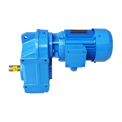 China Packing Machine Parallel Shaft Mounted 5hp 4kw AC Motor With Gearbox For Conveyor for sale