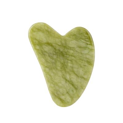 China Personal Skin Care Private Label Low Price China South Jade Natural Stone Xiuyan Green Jade Gua Sha Board for sale