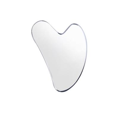 China Personal Skin Care Factory Wholesale Low Price SUS304 Stainless Steel Heart Shape Gua Sha Facial Tool Scraping Massage Tool for sale