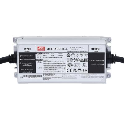 China XLG-100-H-A Waterproof Power Supply 100W 27~56V LED Driver XLG-100-H-A IP67 Constant Power Mode Meanwell LED for sale