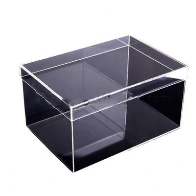 China HZ1 Direct Sales Viable Wholesale Acrylic Plastic Drawer Shoe Stackable Storage Box For Home for sale