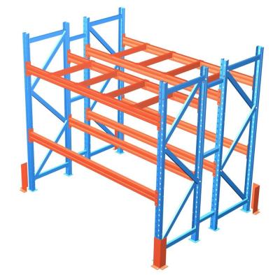 China Pallet Folding Rack Beam Adjustable Shelf Heavy Duty Rack zu verkaufen