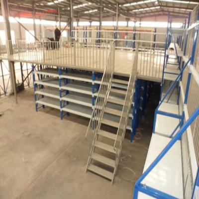 China High Quality Corrosion Protection Multilevel Stretch Backed Mezzanine Rack Warehouse Storage Shelf for sale