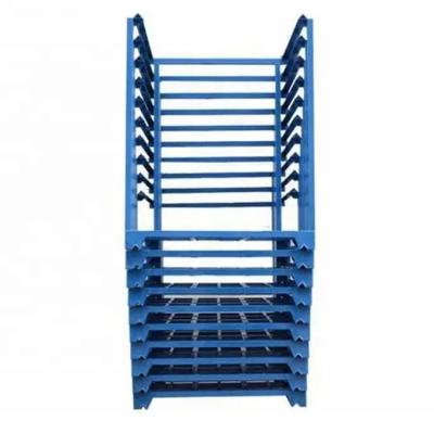 China Collapsible Industrial Warehouse Storage Steel Stackable Stillage Pallet Cage for sale