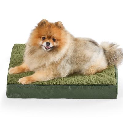 China Large Memory Foam Waterproof Orthopedic Dog Bed Wholesale Plush Dog Bed for sale