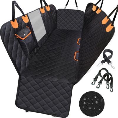 China High Quality Durable Waterproof Mesh Pet Dog Canine Car Rear Zipper Anti-Scratch Back Seat Covers For Dogs for sale